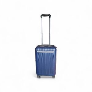 Slightly Used Samsonite Blue Hardshell Carry-on Suitcase
